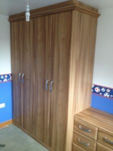 Double Wardrobe With Chest Of Drawers